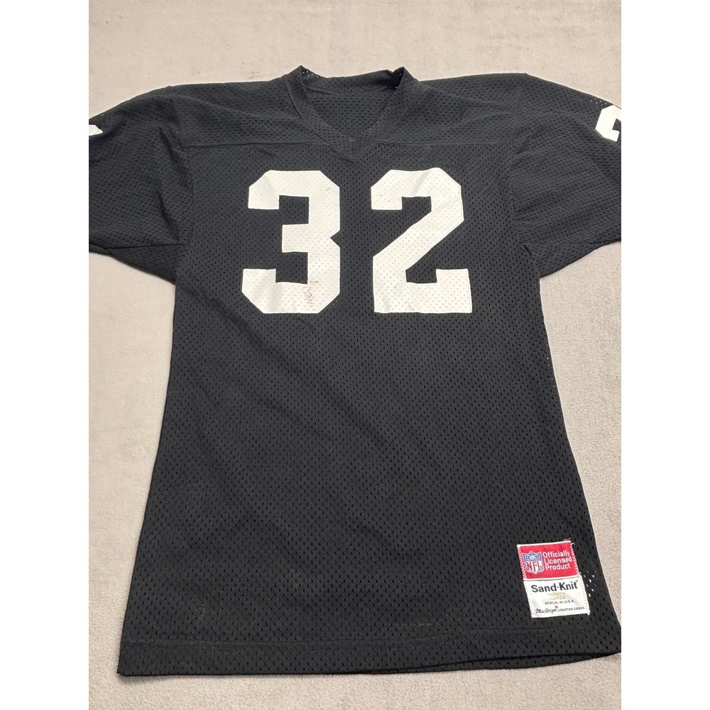 Vintage‎ Sand-Knit NFL LA Raiders Marcus Allen 32 Jersey Youth Large Black